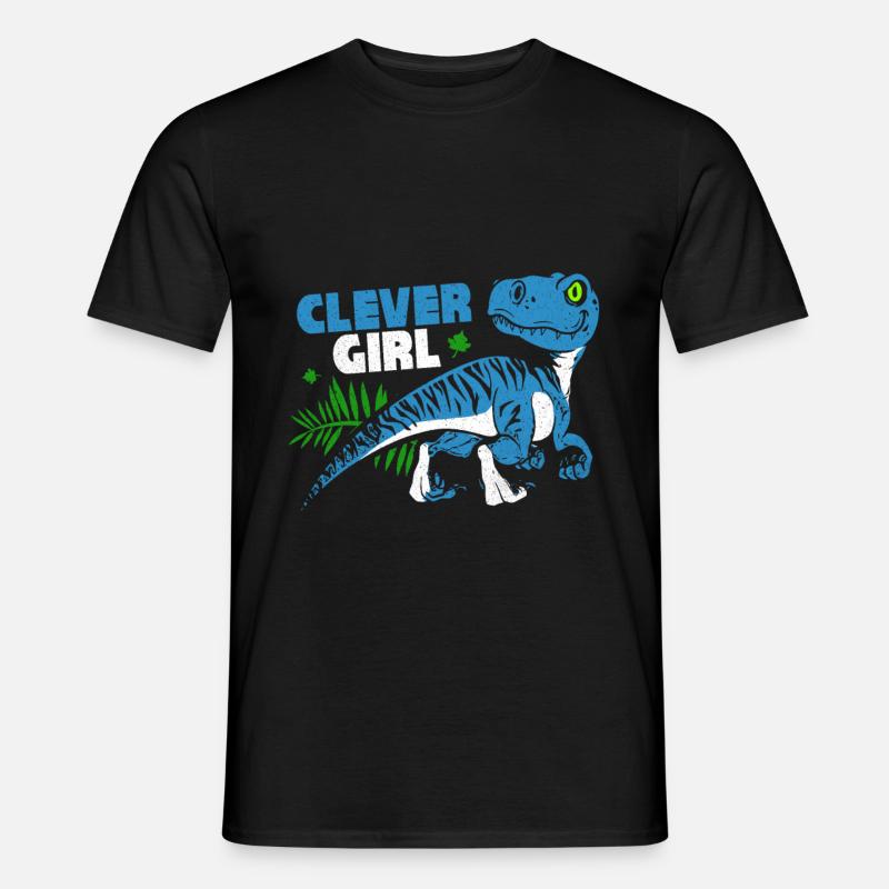 Velociraptor - Männer T-Shirt - Schwarz