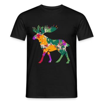 L’orignal - T-shirt homme - noir - Devant - AI Model Male 178 light (178cm)
