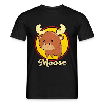L’orignal - T-shirt homme - noir - Devant - AI Model Male 178 light (178cm)