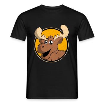 L’orignal - T-shirt homme - noir - Devant - AI Model Male 178 light (178cm)
