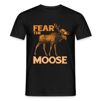 Elk Moose Deer Antler Reindeer Deer Gift - Men's T-Shirt - black - Front - AI Model Male 178 light (178cm)