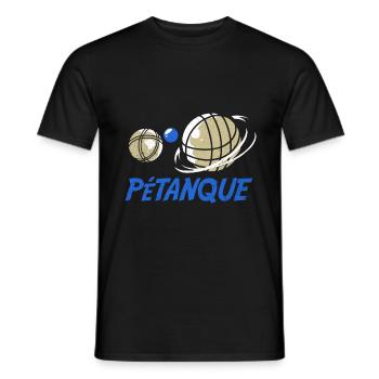 Pétanque - Männer T-Shirt - Schwarz - Vorne - AI Model Male 178 light (178cm)