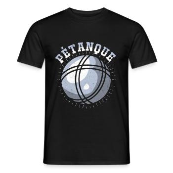Pétanque - Männer T-Shirt - Schwarz - Vorne - AI Model Male 178 light (178cm)