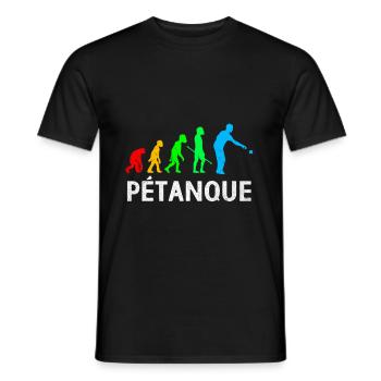 Pétanque - Männer T-Shirt - Schwarz - Vorne - AI Model Male 178 light (178cm)