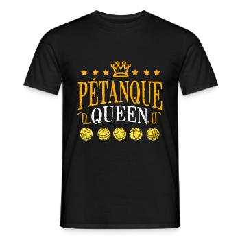 Pétanque - Männer T-Shirt - Schwarz - Vorne - AI Model Male 178 light (178cm)