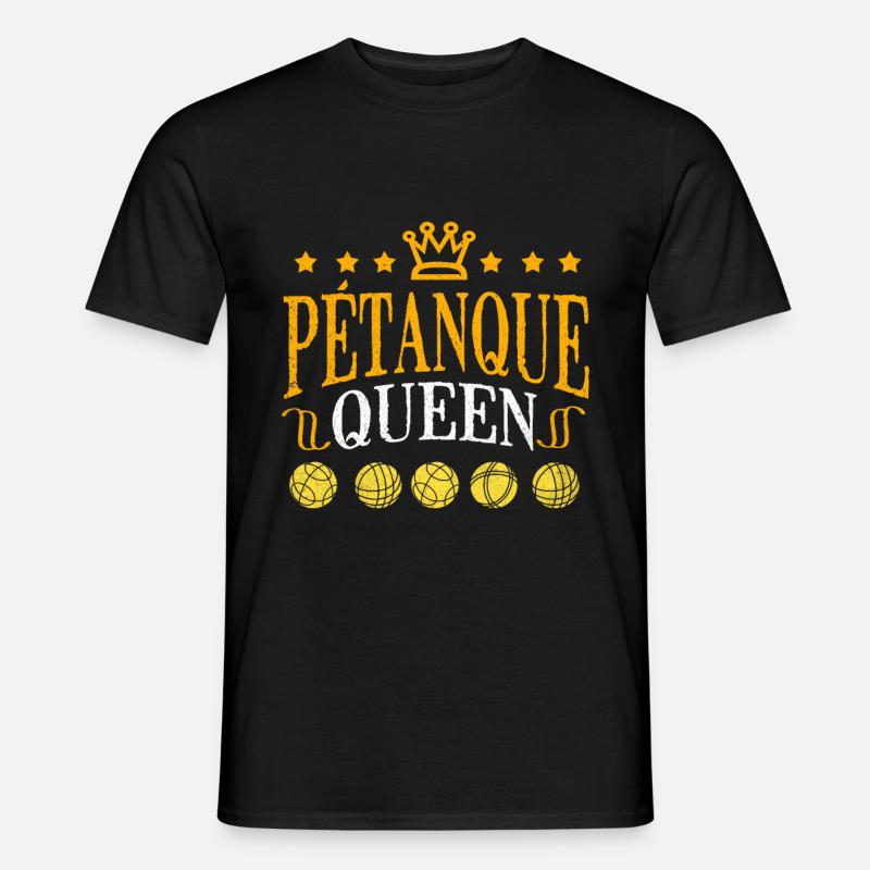 Pétanque - Männer T-Shirt - Schwarz