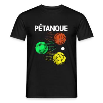 Pétanque Bocce Raffa Boule Sport Ball Petanque - T-shirt homme - noir - Devant - AI Model Male 178 light (178cm)