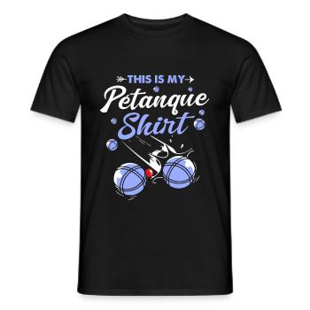 Pétanque Bocce Raffa Boule Sport Ball Petanque - Men's T-Shirt - black - Front - AI Model Male 178 light (178cm)