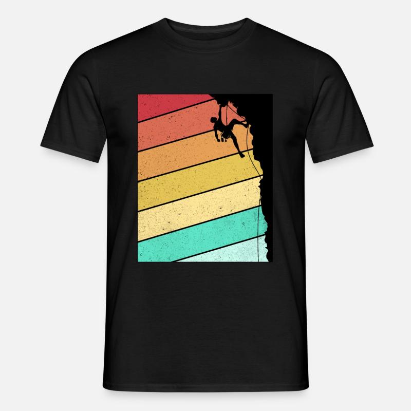 Klettern - Männer T-Shirt - Schwarz