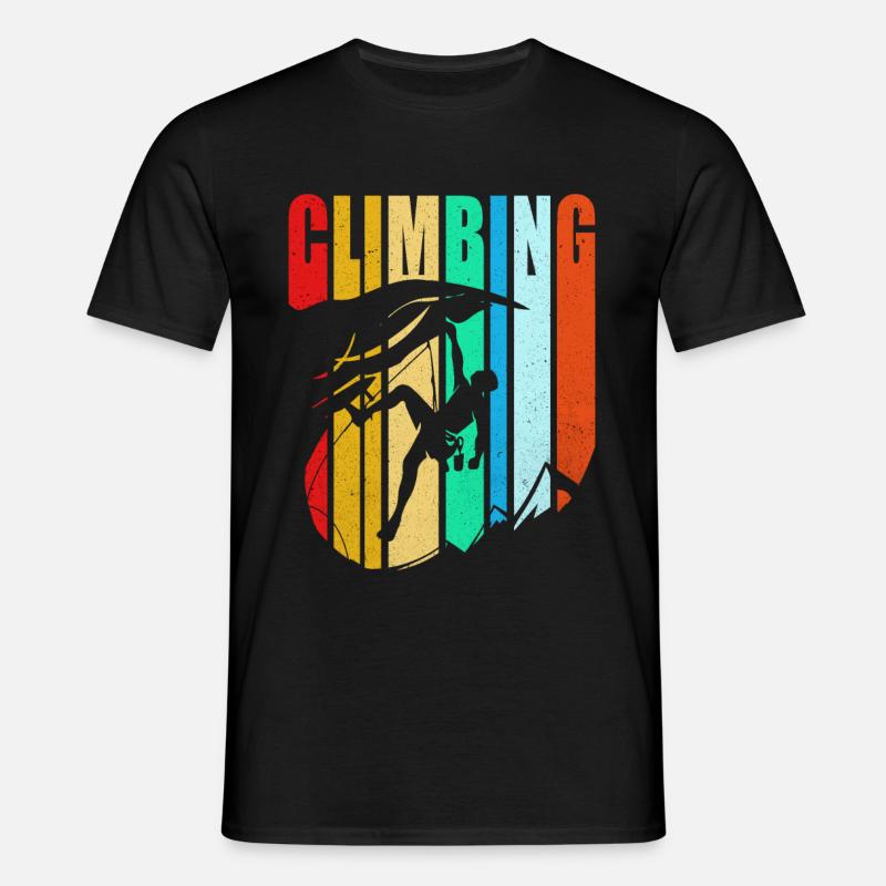 Klettern - Männer T-Shirt - Schwarz