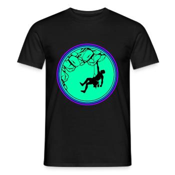 Escalade escalade escalade mur d’escalade montagne roche sport - T-shirt homme - noir - Devant - AI Model Male 178 light (178cm)