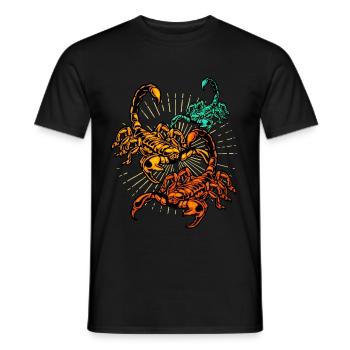 Scorpion - Men's T-Shirt - black - Front - AI Model Male 178 light (178cm)