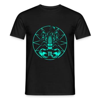 Skorpion Sternzeichen Horoskop Insekt Astrologie - Männer T-Shirt - Schwarz - Vorne - AI Model Male 178 light (178cm)