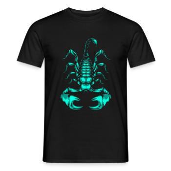 Skorpion Sternzeichen Horoskop Insekt Astrologie - Männer T-Shirt - Schwarz - Vorne - AI Model Male 178 light (178cm)