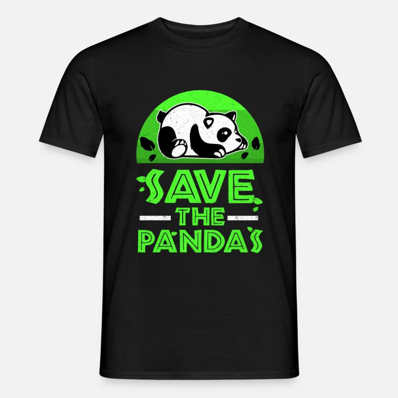 Panda - Men’s T-shirt - black