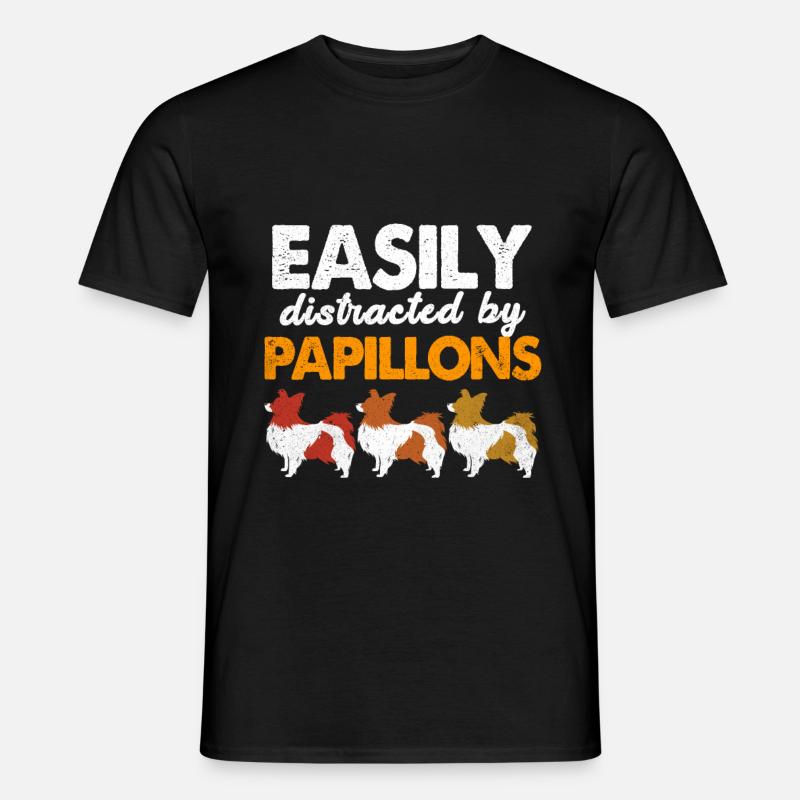 Papillon - Männer T-Shirt - Schwarz