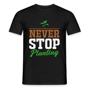 Garten Gartenarbeit Gartenbau Floristin Gärtner - Männer T-Shirt - Schwarz - Vorne - AI Model Male 178 light (178cm)