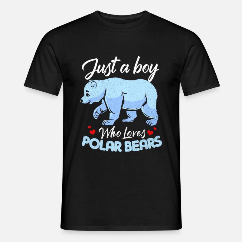 Eisbär - Männer T-Shirt - Schwarz