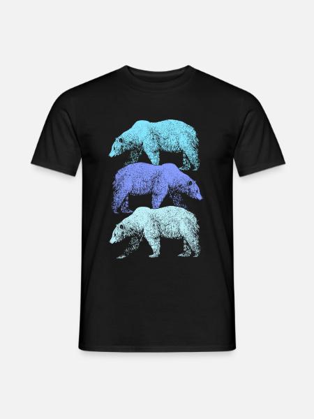 Polar bear - Men's T-Shirt - black