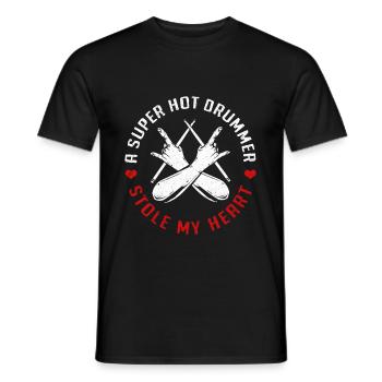 Batteries - T-shirt homme - noir - Devant - AI Model Male 178 light (178cm)