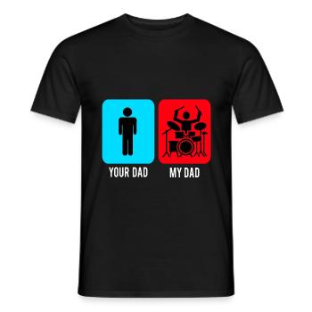 Drummer Drummer Music Instrument Drum Band - Men's T-Shirt - black - Front - AI Model Male 178 light (178cm)