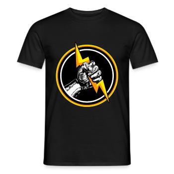 Électricien Électrotechnique Électronique Volt Watt - T-shirt homme - noir - Devant - AI Model Male 178 light (178cm)