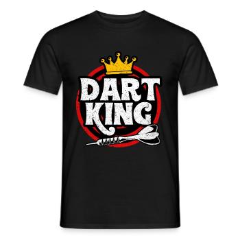 Dart - Männer T-Shirt - Schwarz - Vorne - AI Model Male 178 light (178cm)