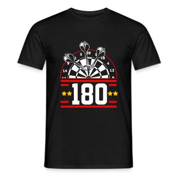 Dart Team Dartboard Dartpfeil Bullseye Dartverein - Männer T-Shirt - Schwarz - Vorne - AI Model Male 178 light (178cm)