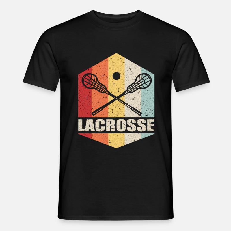 Lacrosse - Männer T-Shirt - Schwarz