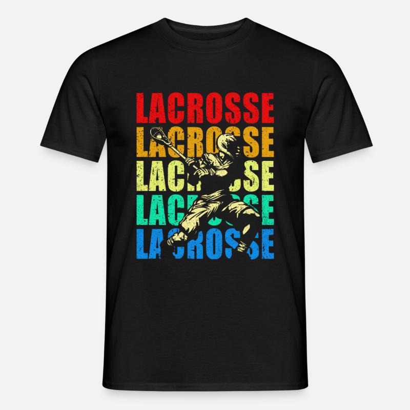 Lacrosse - Männer T-Shirt - Schwarz