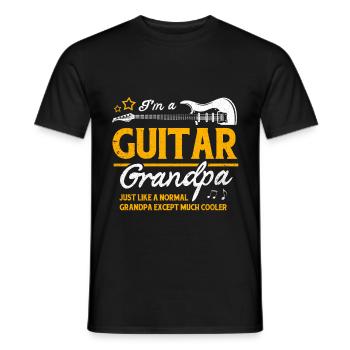 guitare - T-shirt homme - noir - Devant - AI Model Male 178 light (178cm)