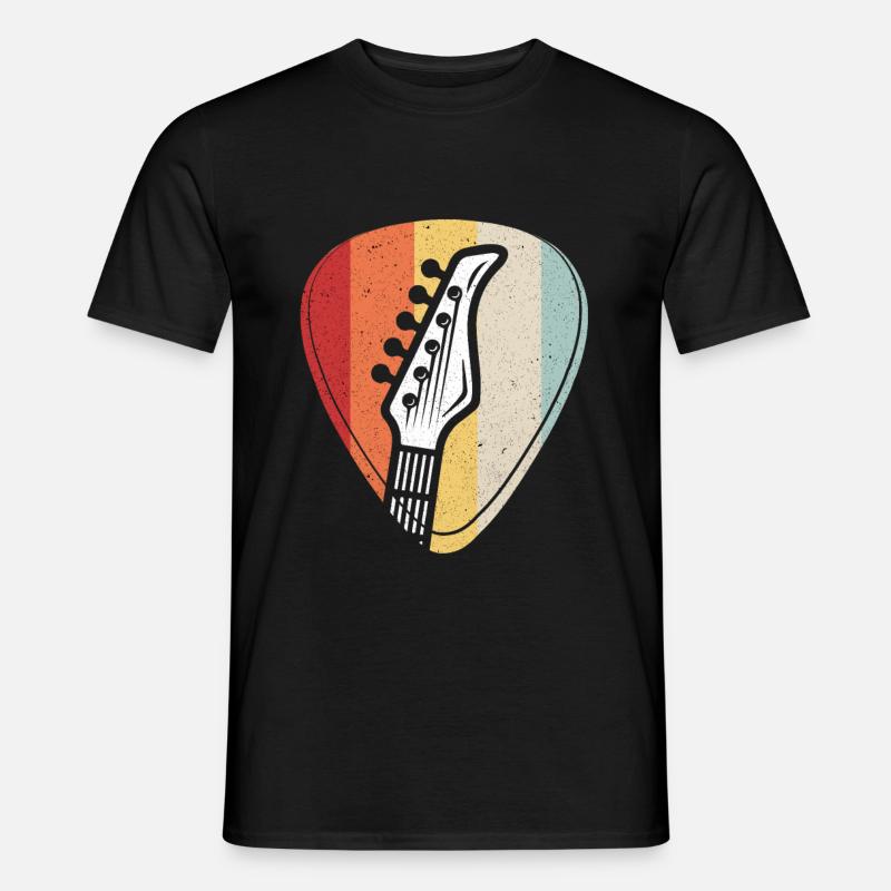 Gitarre - Männer T-Shirt - Schwarz