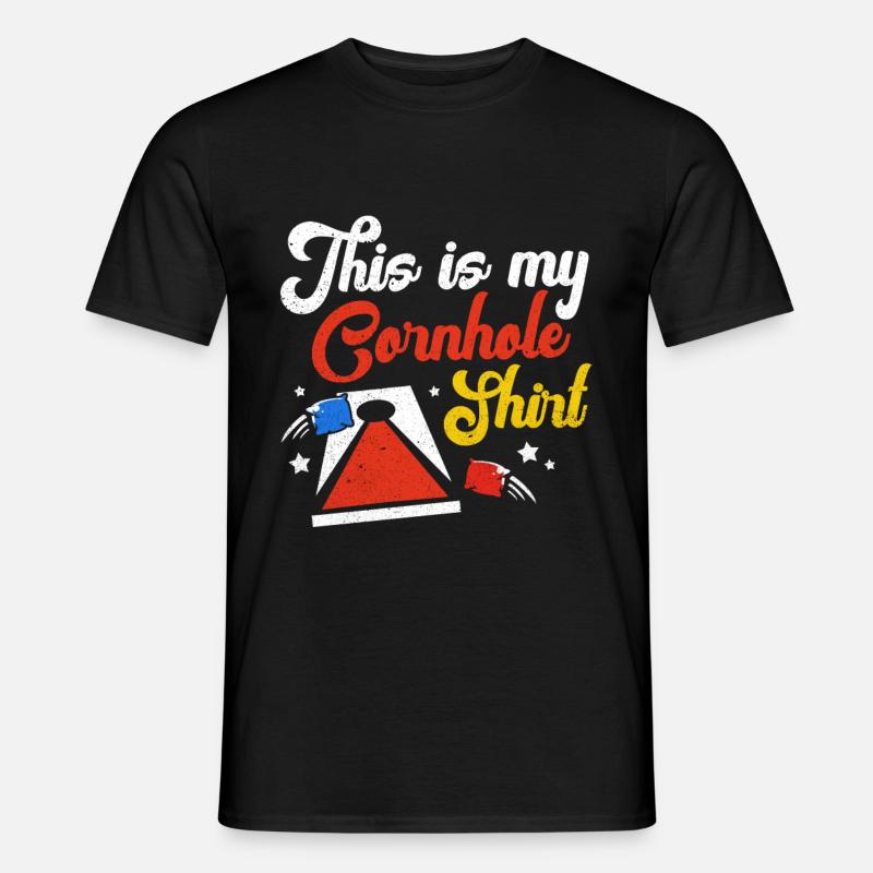 Cornhole - Männer T-Shirt - Schwarz