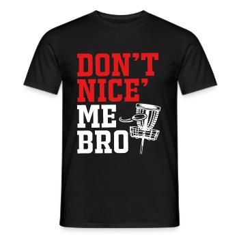 Frisbee Golf Disc disque de lancer de golf Ultimate Frolf - T-shirt homme - noir - Devant - AI Model Male 178 light (178cm)