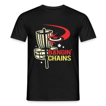 Frisbee Golf Disc disque de lancer de golf Ultimate Frolf - T-shirt homme - noir - Devant - AI Model Male 178 light (178cm)