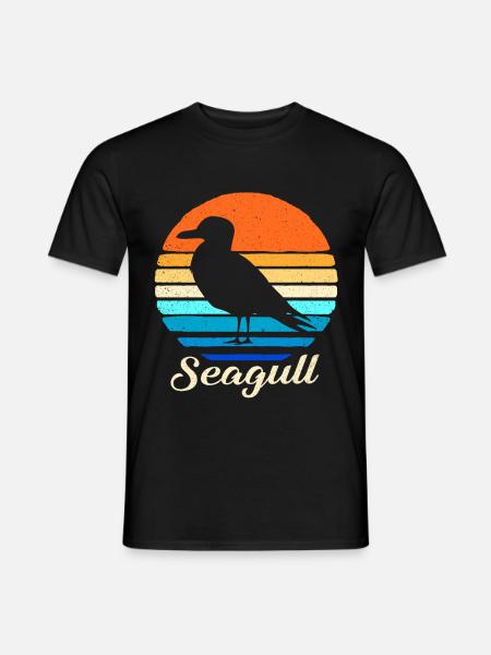 gull - Men's T-Shirt - black