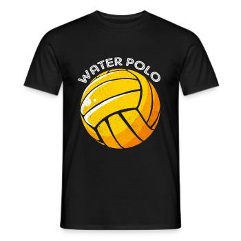 water polo - Men's T-Shirt - black - Front - AI Model Male 178 light (178cm)