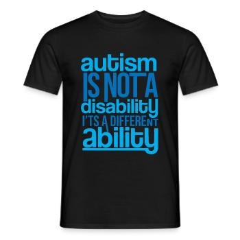 Autismus - Männer T-Shirt - Schwarz - Vorne - AI Model Male 178 light (178cm)