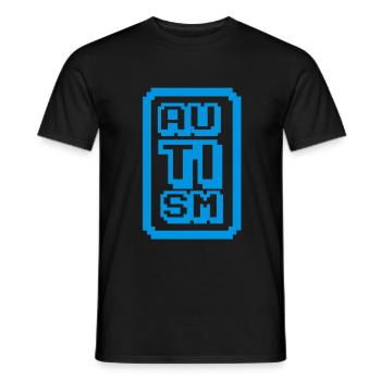 Autisme - T-shirt homme - noir - Devant - AI Model Male 178 light (178cm)
