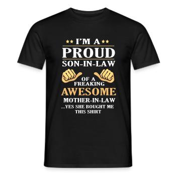 Stepmother stepson - Men's T-Shirt - black - Front - AI Model Male 178 light (178cm)