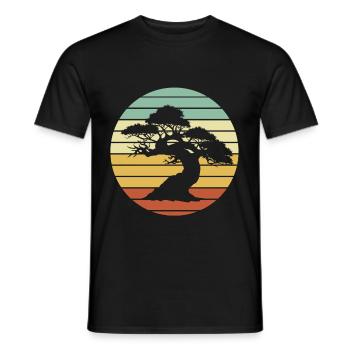 Un bonsai - T-shirt homme - noir - Devant - AI Model Male 178 light (178cm)