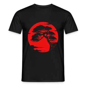 Bonsai tree gardener Japan growth bonsai - Men's T-Shirt - black - Front - AI Model Male 178 light (178cm)