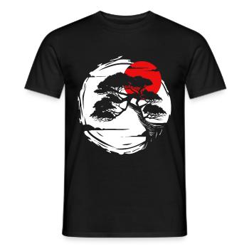 Bonsaï Arbre Bonsaï Jardinier Croissance Japon - T-shirt homme - noir - Devant - AI Model Male 178 light (178cm)