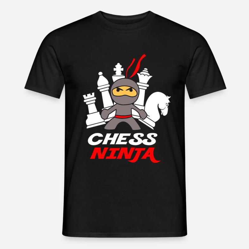 Schach Ninja - Männer T-Shirt - Schwarz