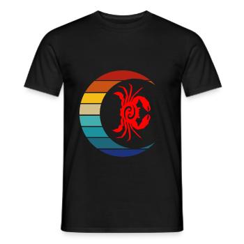 Sternzeichen Krebs - Männer T-Shirt - Schwarz - Vorne - AI Model Male 178 light (178cm)