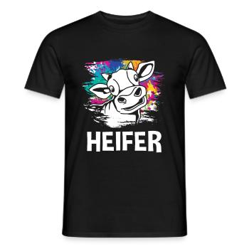 Kühe - Männer T-Shirt - Schwarz - Vorne - AI Model Male 178 light (178cm)