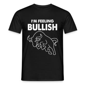 stock exchange - Men's T-Shirt - black - Front - AI Model Male 178 light (178cm)