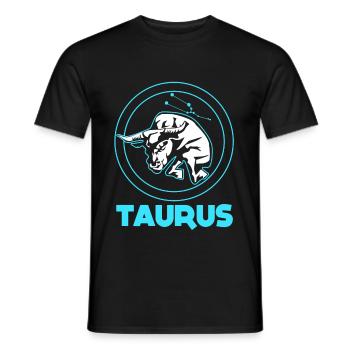 Sternzeichen Stier - Männer T-Shirt - Schwarz - Vorne - AI Model Male 178 light (178cm)