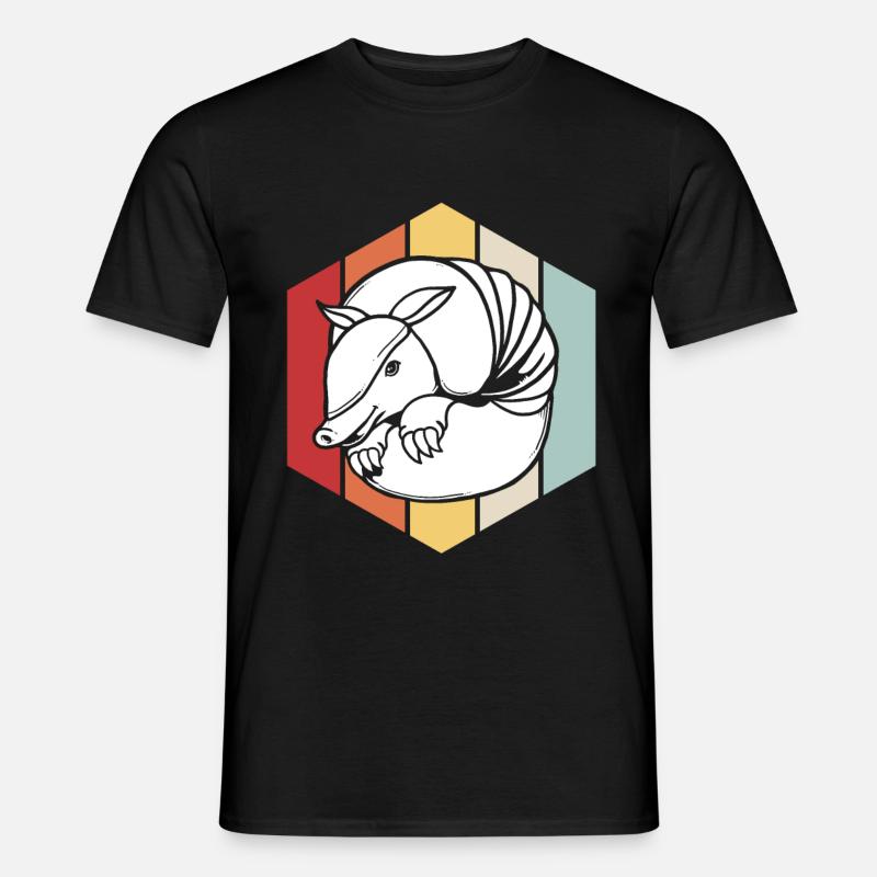 Gürteltier - Männer T-Shirt - Schwarz