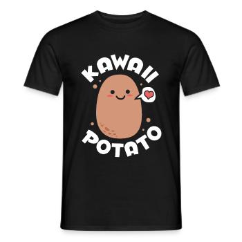 Otaku Kawaii - T-shirt homme - noir - Devant - AI Model Male 178 light (178cm)